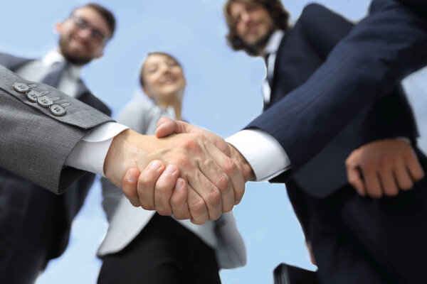 business handshake.the concept of partnership