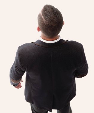 başarılı iş adamı Üstten Görünüm