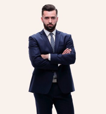 Tam gelişim. İş adamı kolları bağlandı