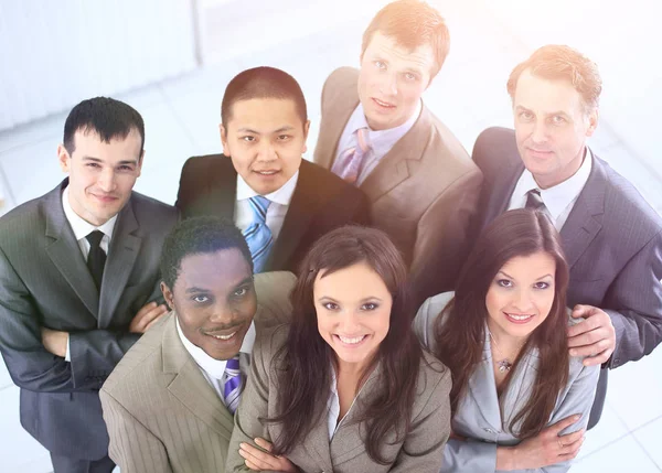 Vista dall'alto è unanime team di lavoro — Foto Stock