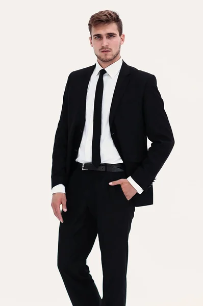 Portrait in full length of confident businessman. — Stock Photo, Image