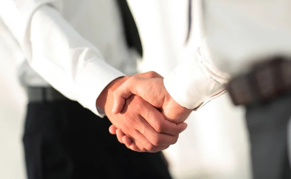 Business handshake and business people. Business concept. — Stock Photo, Image