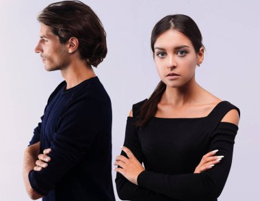 closeup.conflictuale genç Çift