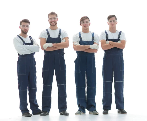 Профессиональная команда промышленных работников — стоковое фото