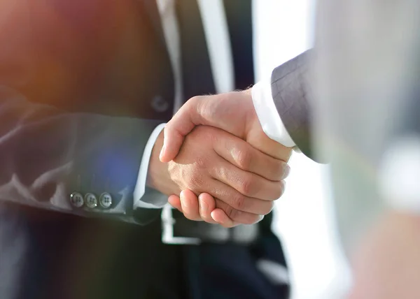 Business men giving a handshake. Business concept — Stock Photo, Image