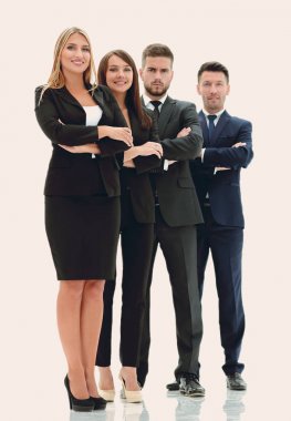 tam büyüme insanoğlu iş team.isolated içinde beyaz