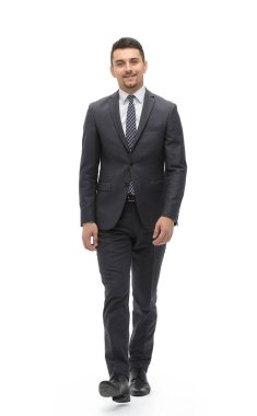 Alt görünümü. Executive işadamı ileri gider