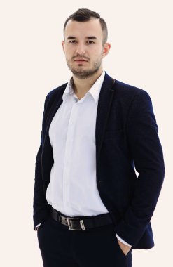 modern iş adamı portresi.