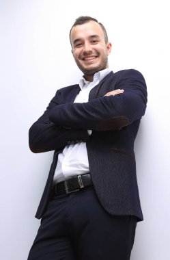 tam growth.bottom emin işadamı görünümünde .