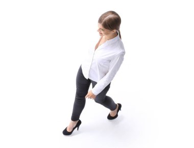 Yukarıdan bakıldığında... tam bir büyüme. Kendine güvenen genç bayan..