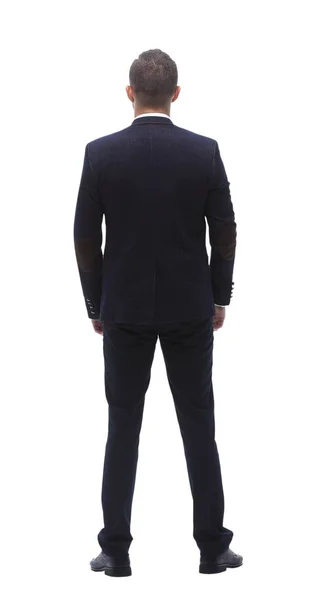 In full growth.rear view of a successful businessman. — Stock Photo, Image