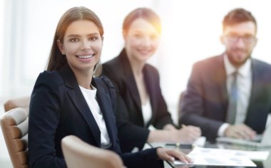 closeup.Employees ofis