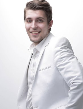 closeup.Confident genç iş adamı