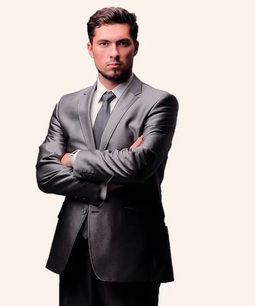 Portrait in full growth. a successful business man. — Stock Photo, Image