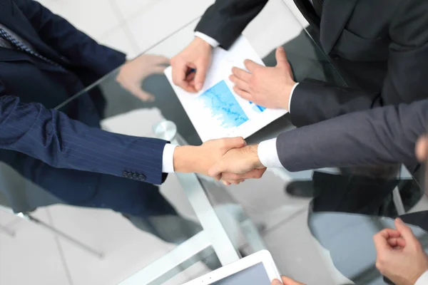 Business men making handshake. Business concept. — Stock Photo, Image