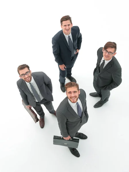 Top view. a group of business partners — Stock Photo, Image
