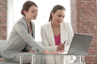 Proje işbirliği tartışırken iki iş kadınları