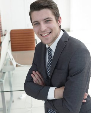 closeup.a başarılı genç adam