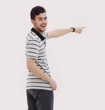 arka view.modern genç adam ileriye dönük.