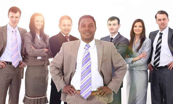 Boss of a multinational business team — Stock Photo, Image