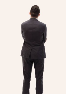 arka view.businessman kopya alanı seyir