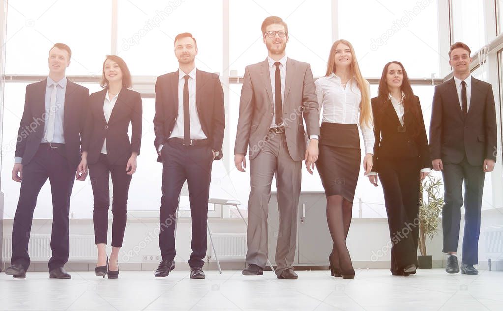 group of successful young business people