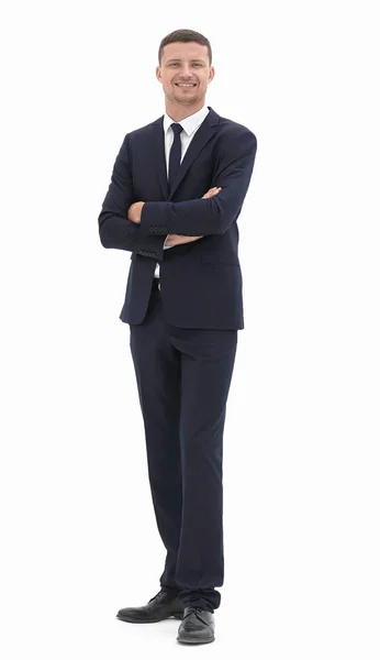 Smiling businessman in a business suit Stock Photo