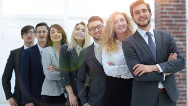 başarılı iş takım ayakta üst üste.