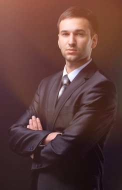 Yakışıklı bir iş adamının portresi