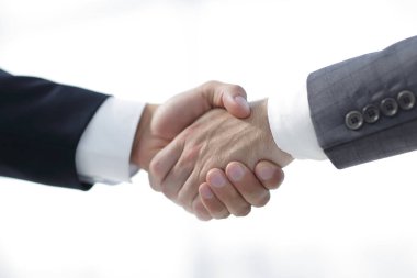 closeup.Handshake iş ortakları