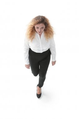 Executive iş kadını ileri gider