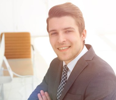 closeup.a başarılı genç adam