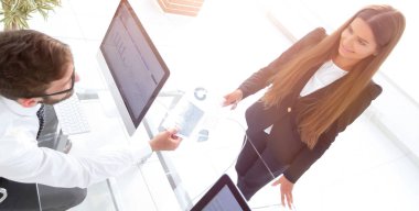 Modern ofisteki iş adamları