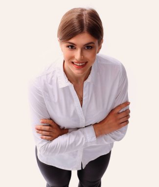 Yukarıdan bakıldığında... tam bir büyüme. Kendine güvenen genç bayan..