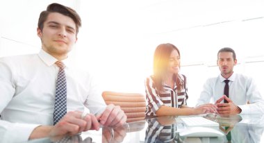 Ofiste çalışan iş ekibi..