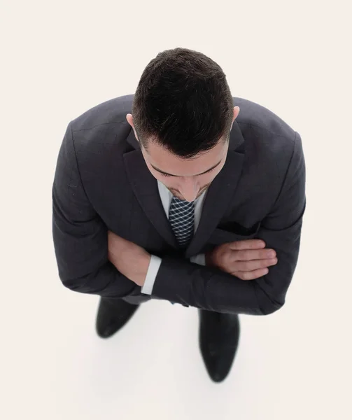 Blick von oben. Selbstbewusste Geschäftsleute — Stockfoto