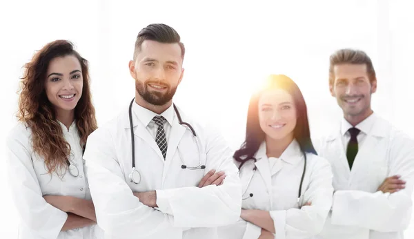 Gruppo di medici. Isolato su sfondo bianco. — Foto Stock