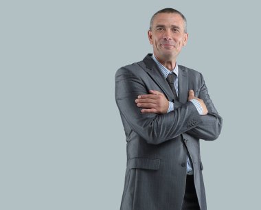 tam büyüme. modern iş adamı portresi.