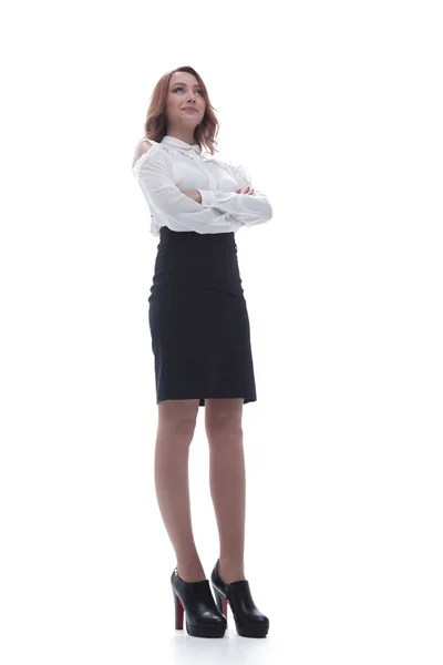 Portrait de jeune femme d'affaires au bureau. — Photo