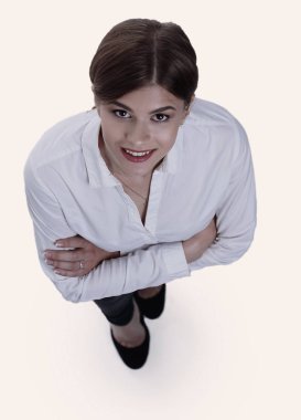 Yukarıdan bakıldığında... tam bir büyüme. Kendine güvenen genç bayan..