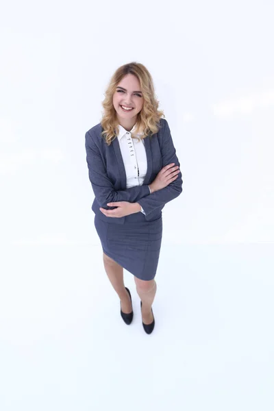 Sorrindo mulher de negócios olhando para a câmera . — Fotografia de Stock