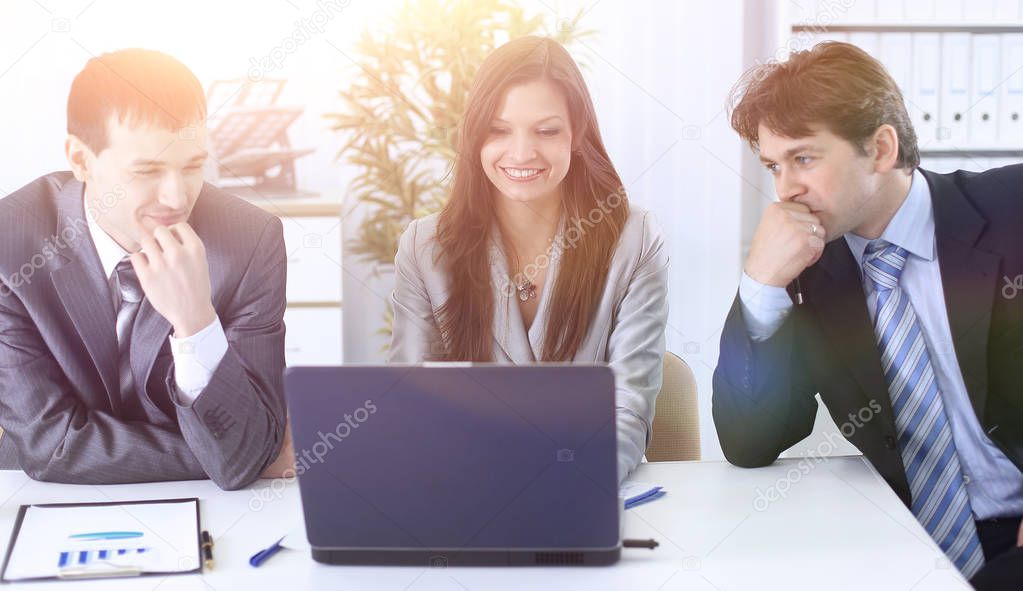 business team discusses work plan