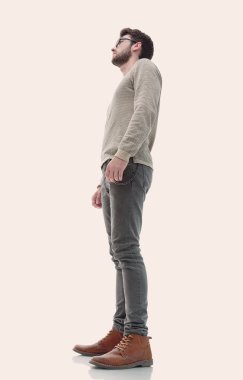 Modern, kendinden emin, genç bir adam portresi