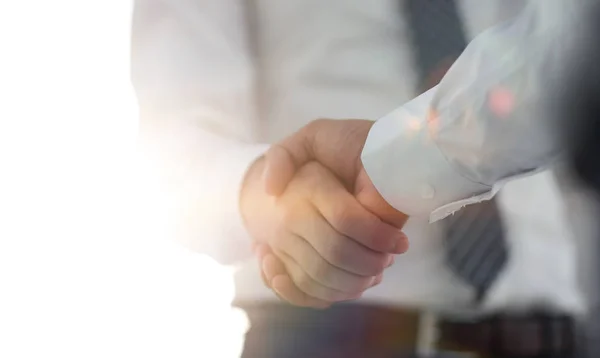 Business handshake and business people. Business concept. — Stock Photo, Image