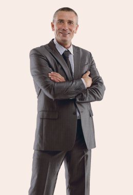 tam büyüme. modern iş adamı portresi.