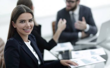 closeup.Employees ofis