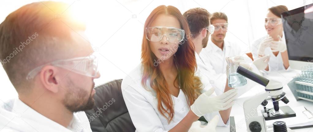 laboratory staff in the workplace