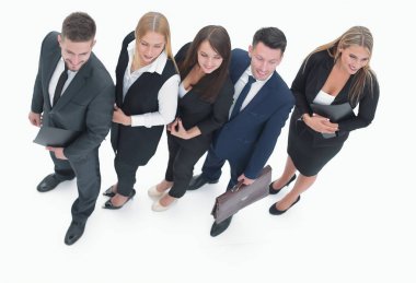 alt view.confident iş takım kameraya arıyor.