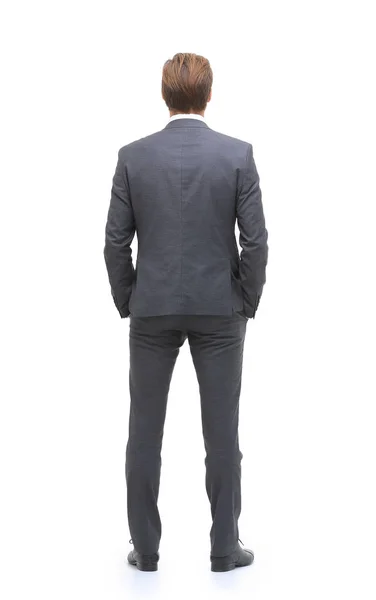 Rear view . businessman looking at copy space — Stock Photo, Image