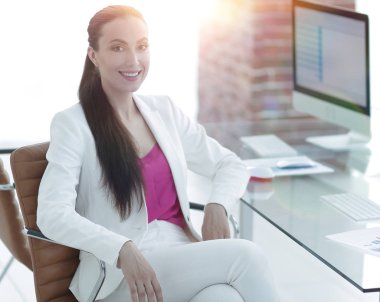 Dikey photos.modern iş kadını